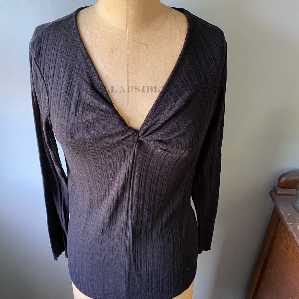 Old Navy Knot Front Ribbed Top
